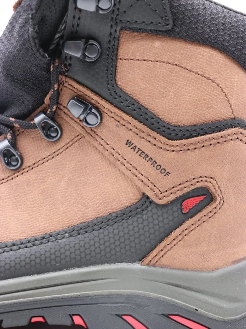 NWB Red Wing Tradesmen 413 Men's Size 12 D Waterproof Work Boots Brown Black